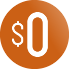 zero dollar icon
